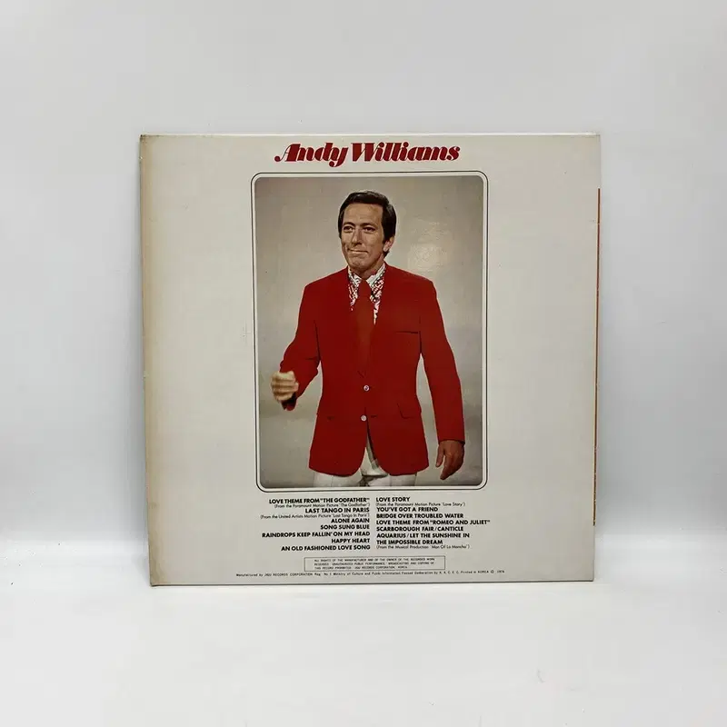 ANDY WILLIAMS   LP / AA7061