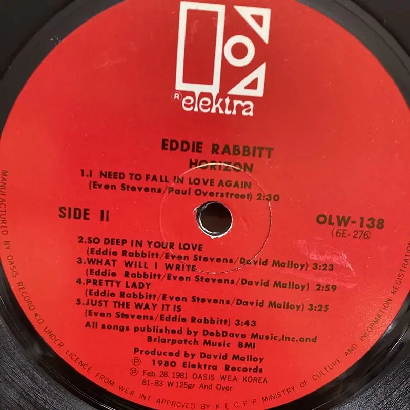 EDDIE RABBIT   LP / AA7063