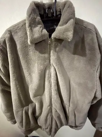 퍼 자켓 남성/여성용 Y2K 베이지