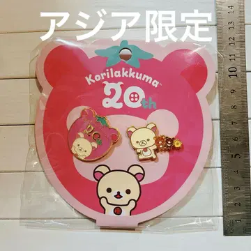 코리락쿠마 20주년 아시아 한정 해외 팝업스토어 한정판 핀 배지