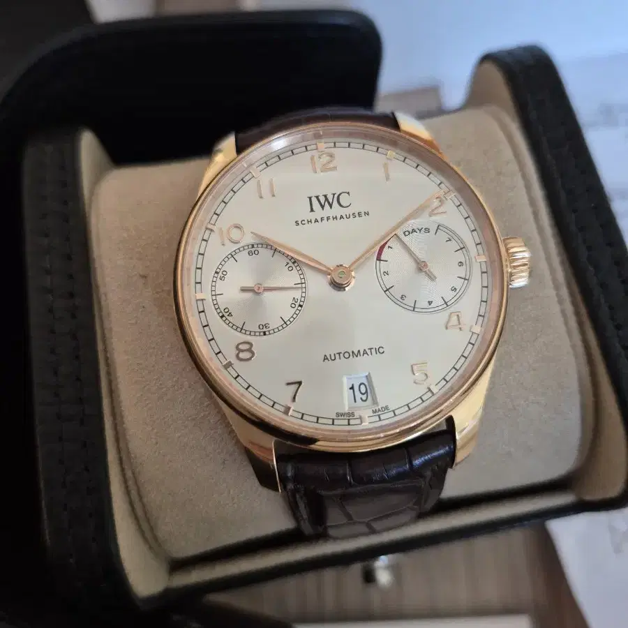 IWC IW500701 7days 금통 포르투기저 금부엉이 시계