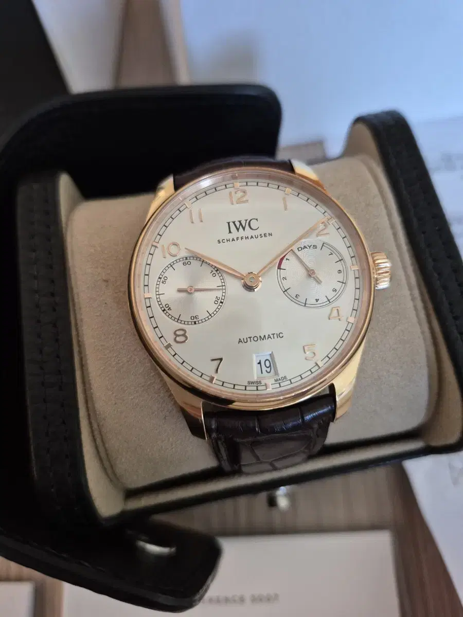 IWC IW500701 7days 금통 포르투기저 금부엉이 시계