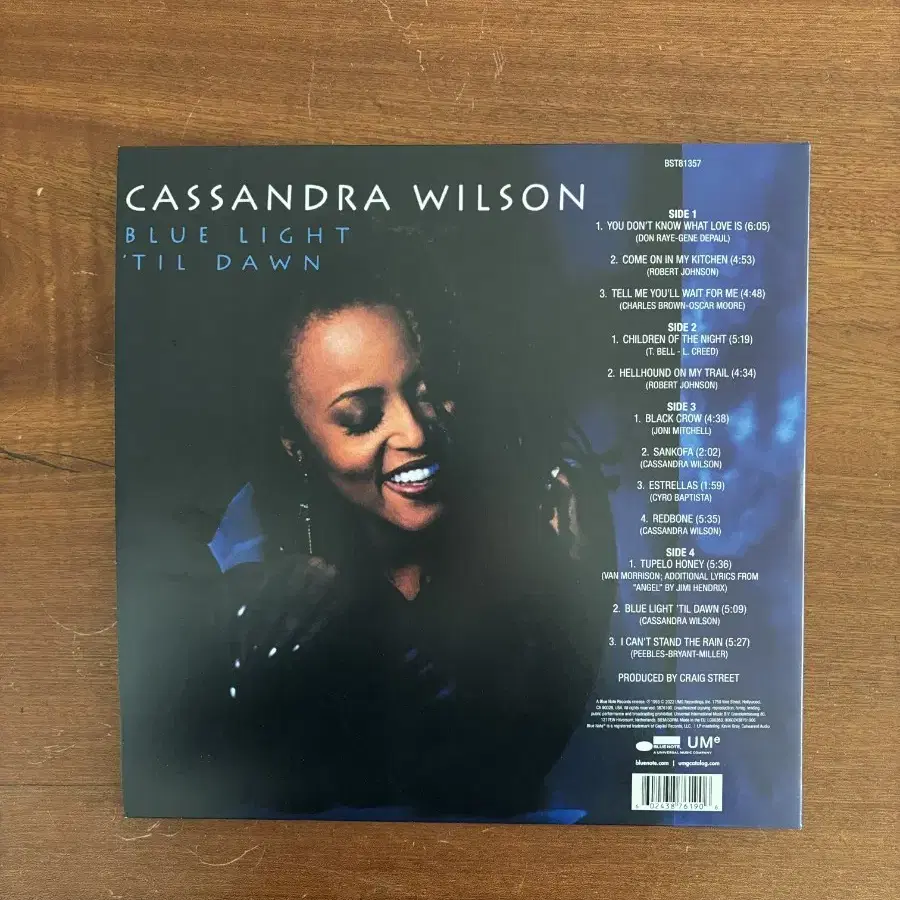 Cassandra Wilson Blue light 'til dawn LP