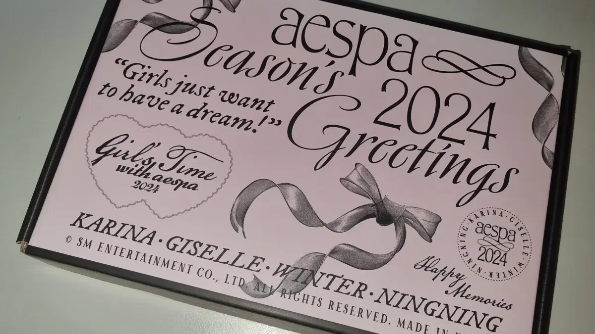 unsealed) aespa 2024 season's greetings sell ningningkarina gisellewinterseasons greetingsluddalbumbuncheol