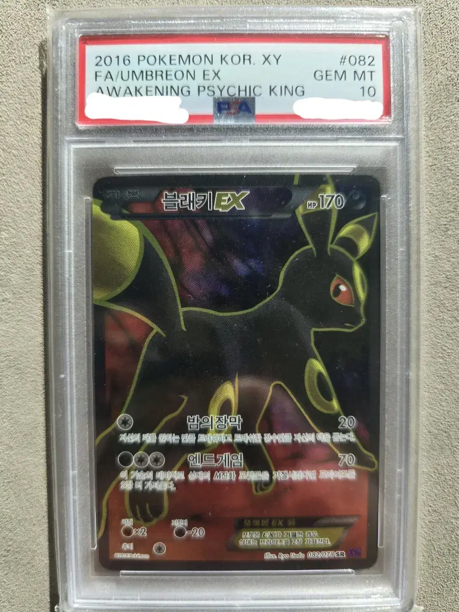 XY 블래키 SR psa10