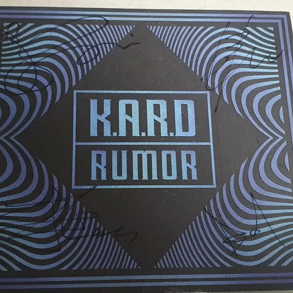 카드 KARD 디지털싱글 친필싸인앨범  비.매 RUMOR