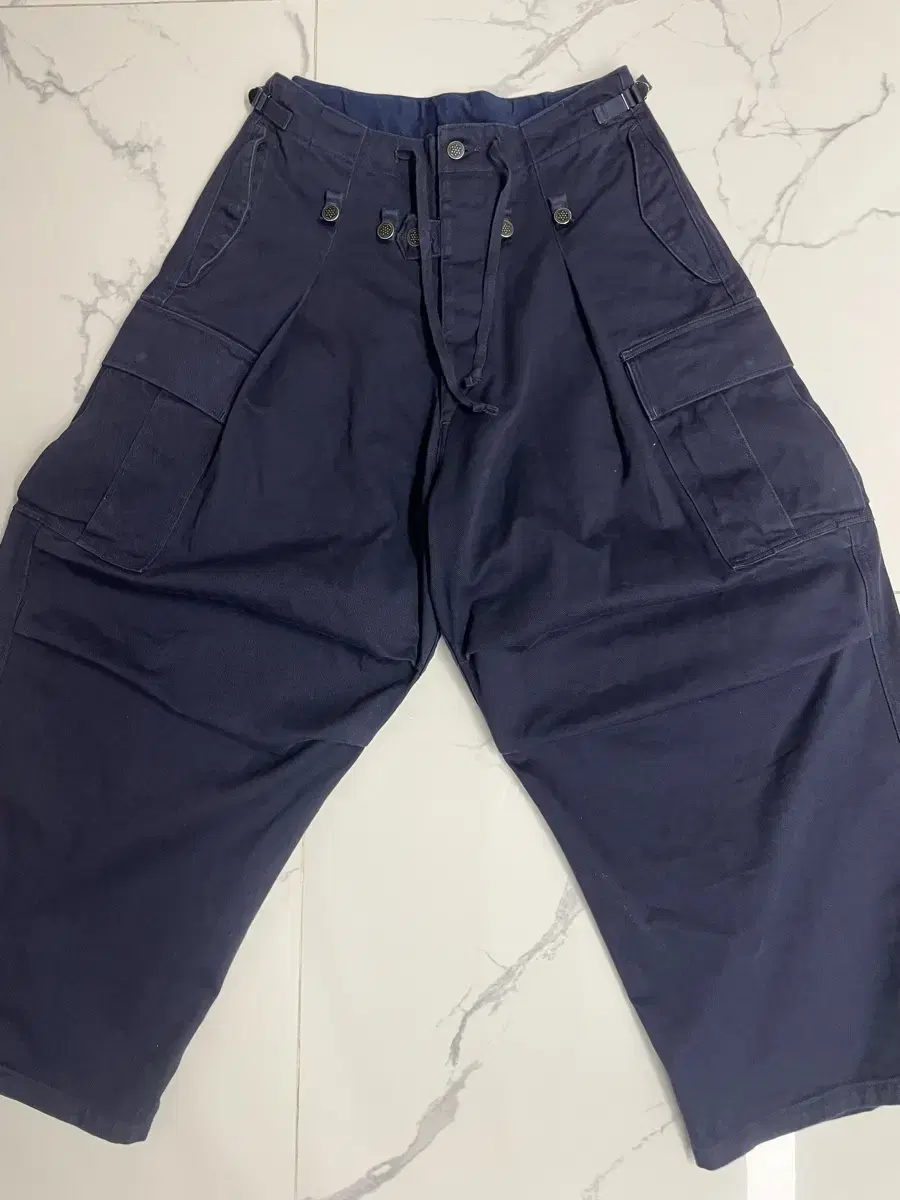 Capital Heavy Drill Jumbo Cargo Pants Navy One Size