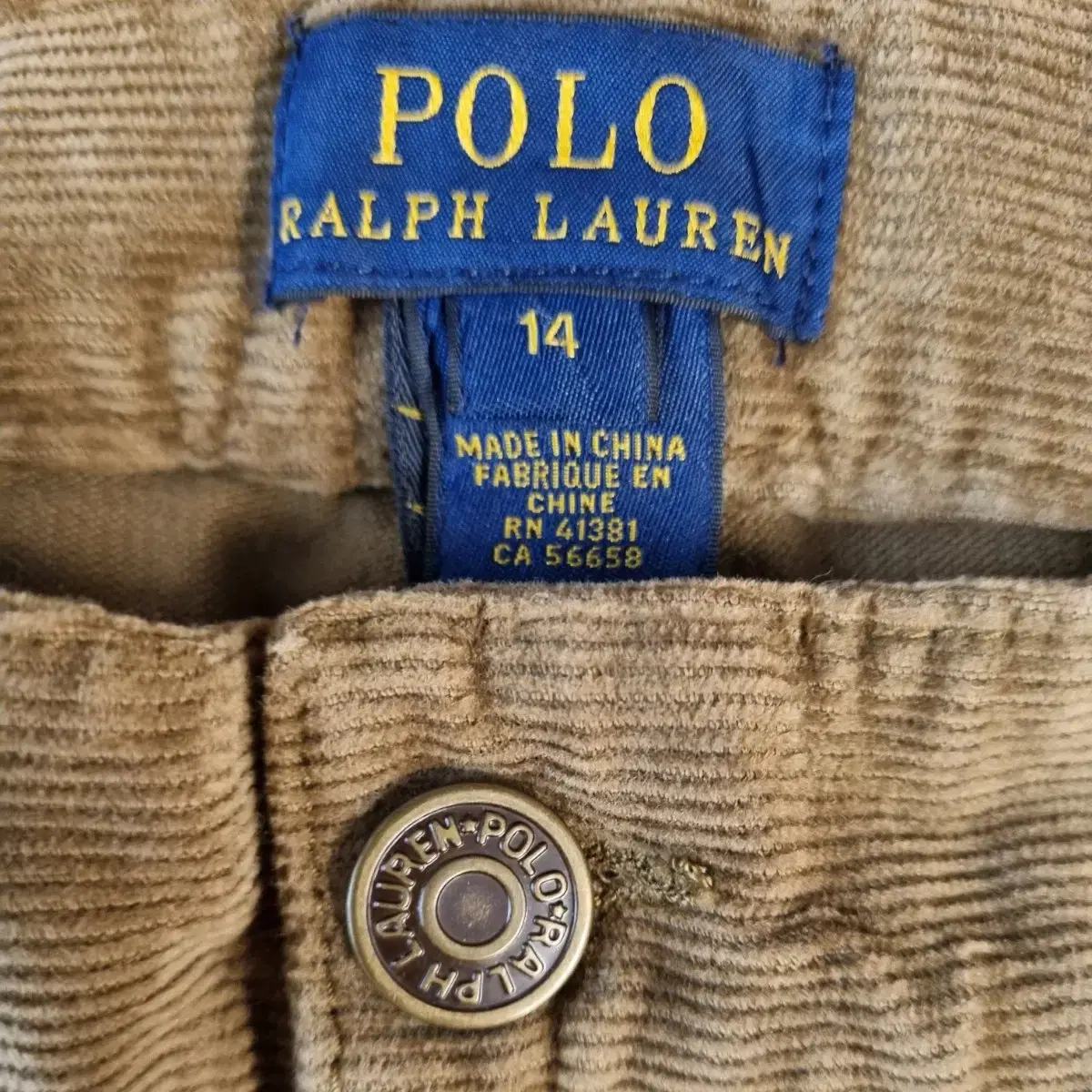 POLO RALPH LAUREN 폴로 키즈 코로듀이 팬츠 바지