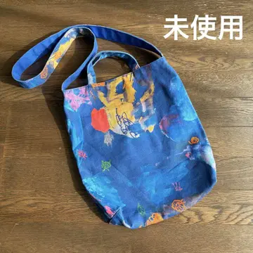 미사용 TOMOO 굿즈 토트백 숄더백 블루