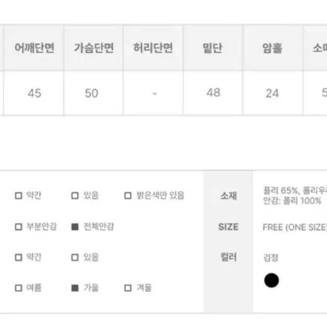 애니원모어 에트 블랙 레더 카라 자켓