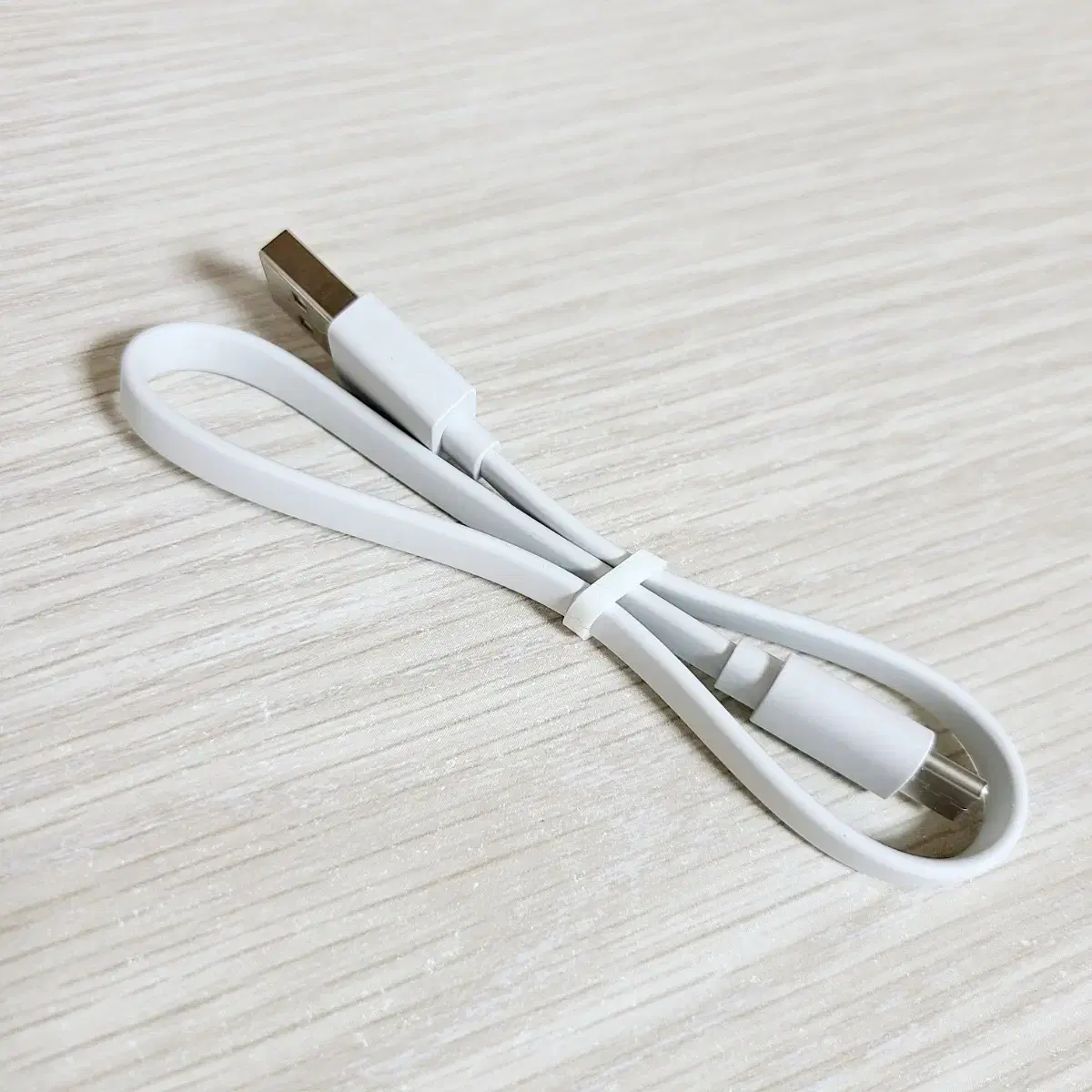 새상품) C타입 USB 충전 숏케이블 화이트 25cm 보조배터리 칼국수줄