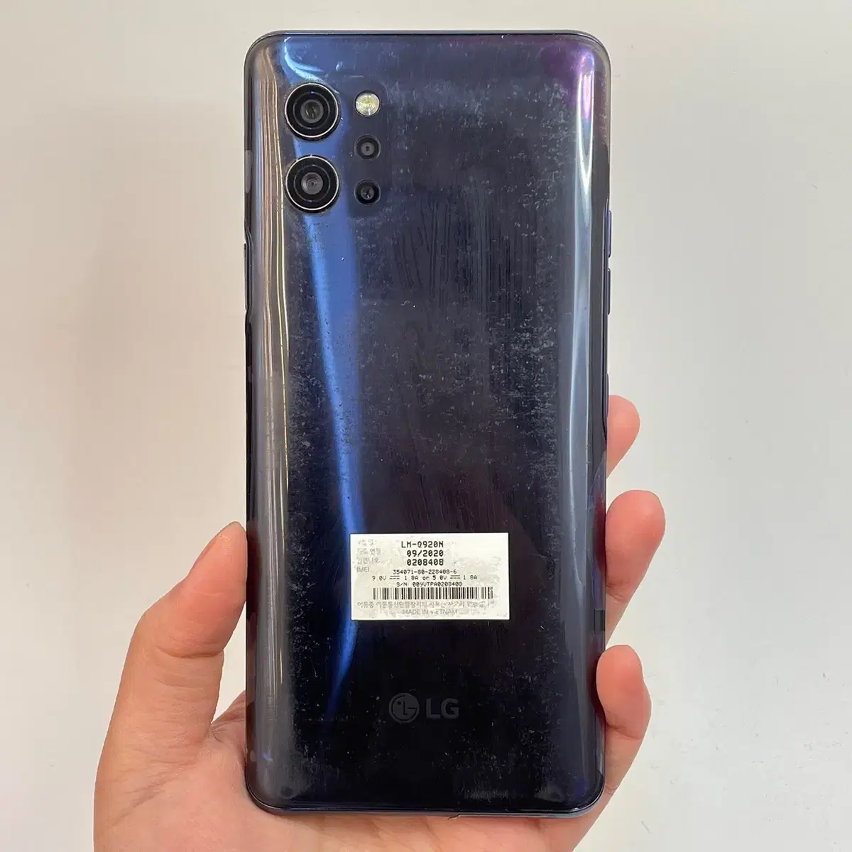 기능정상 LG Q92 (Q920) 미러 티탄 128GB 02507