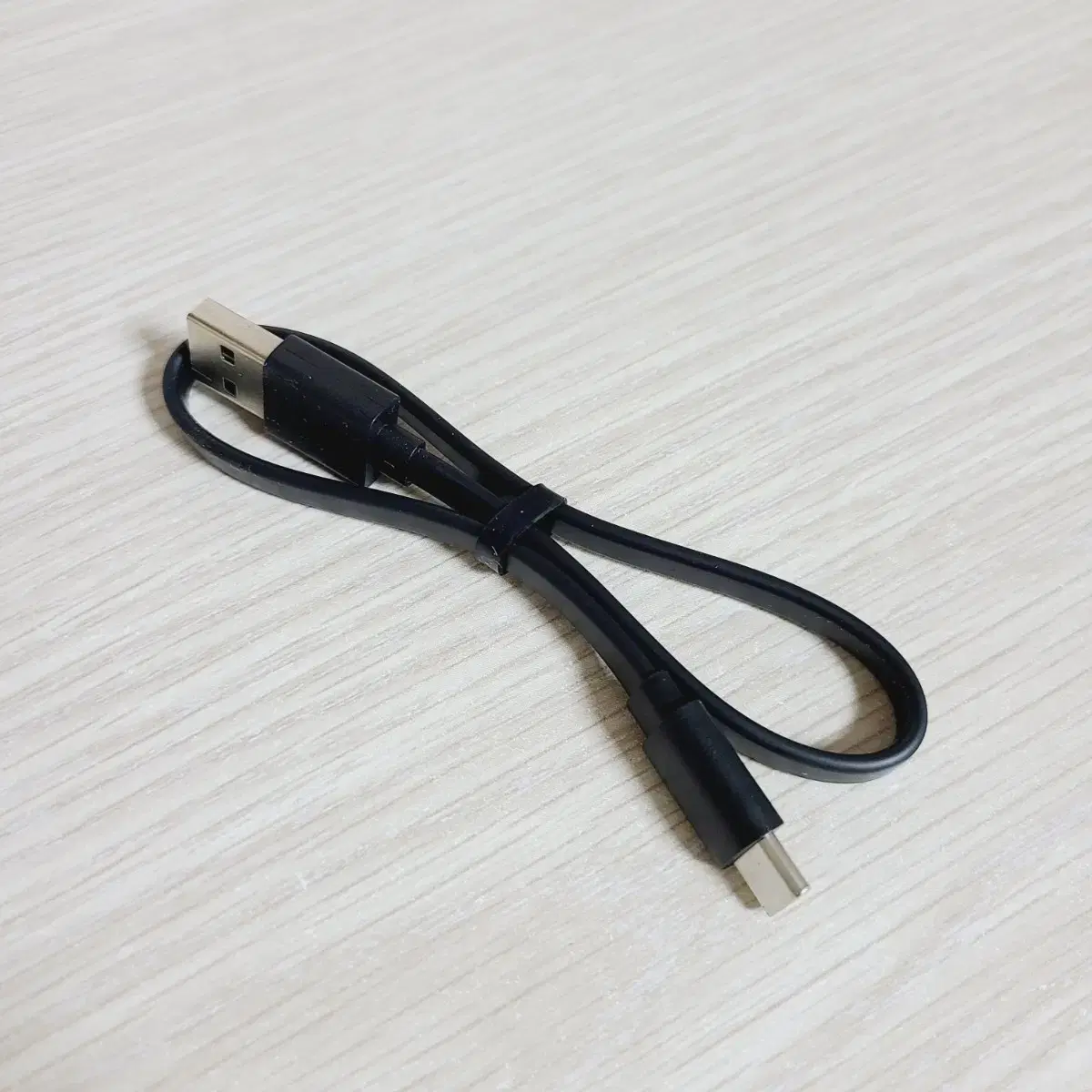 새상품) C타입 USB 충전 숏케이블 블랙 25cm 보조배터리 칼국수줄