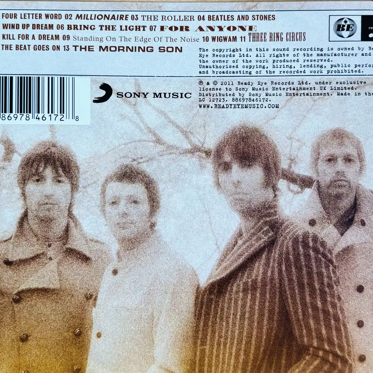 Beady Eye - Different Gear (CD) 유럽반초판미사용