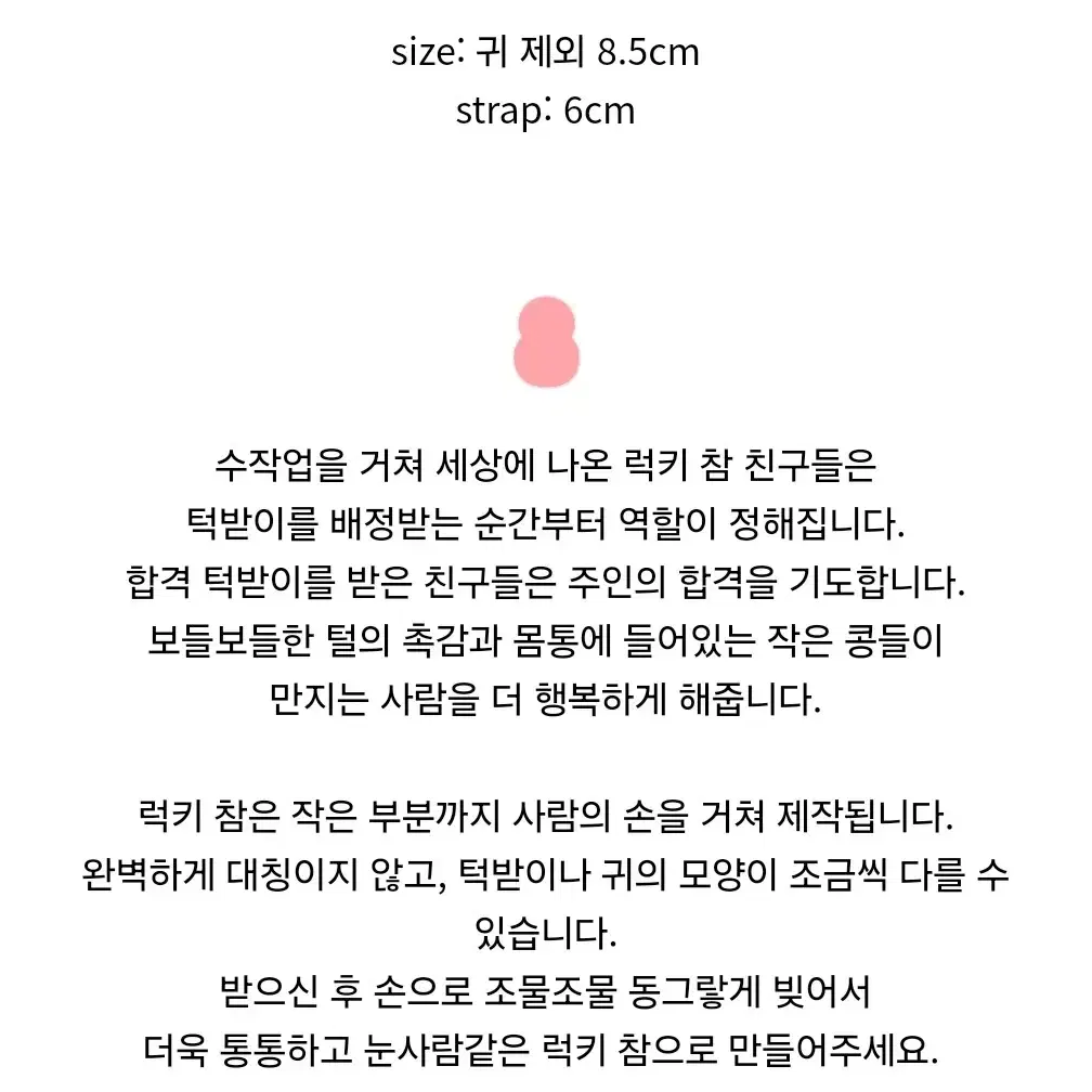 돈돈즈 합격 곰돌이 럭키참 키링 키덜트 합격운 시험 곰인형 감성