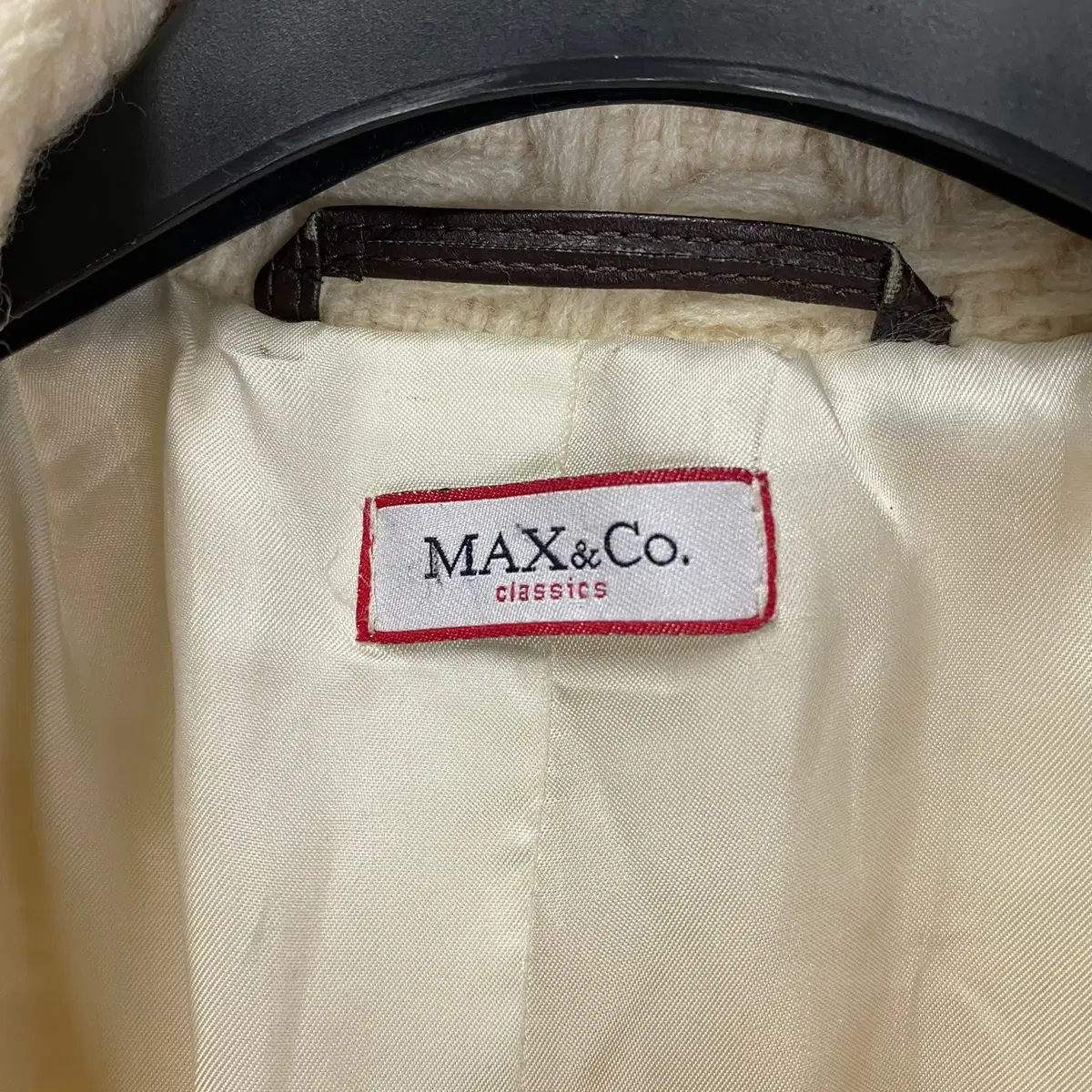 빈티지 MAX&CO MAX MARA 트위드 울 니트 코트