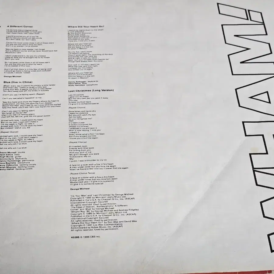 Wham - Music From The Edge Of Heaven (LP