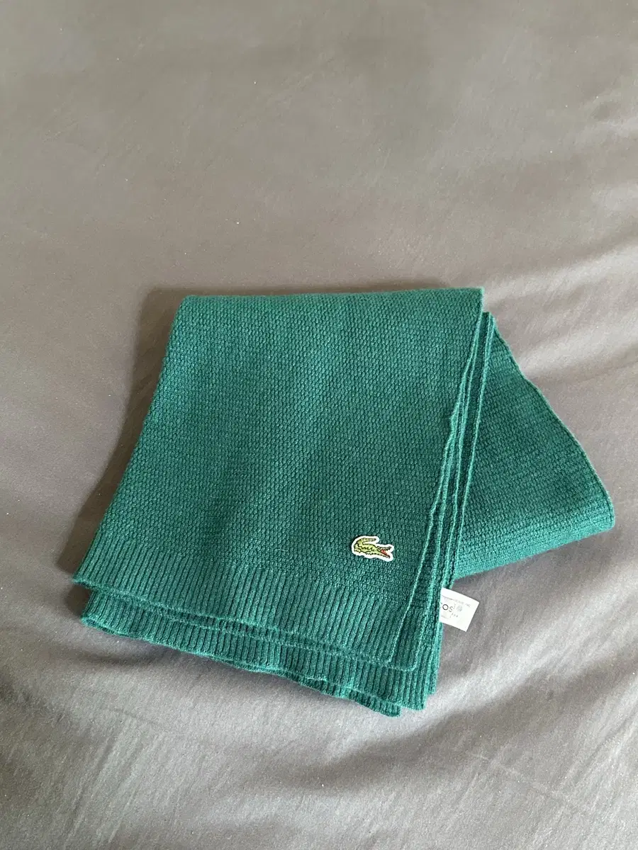 Lacoste Wool Cashmere Shawl Green Unisex