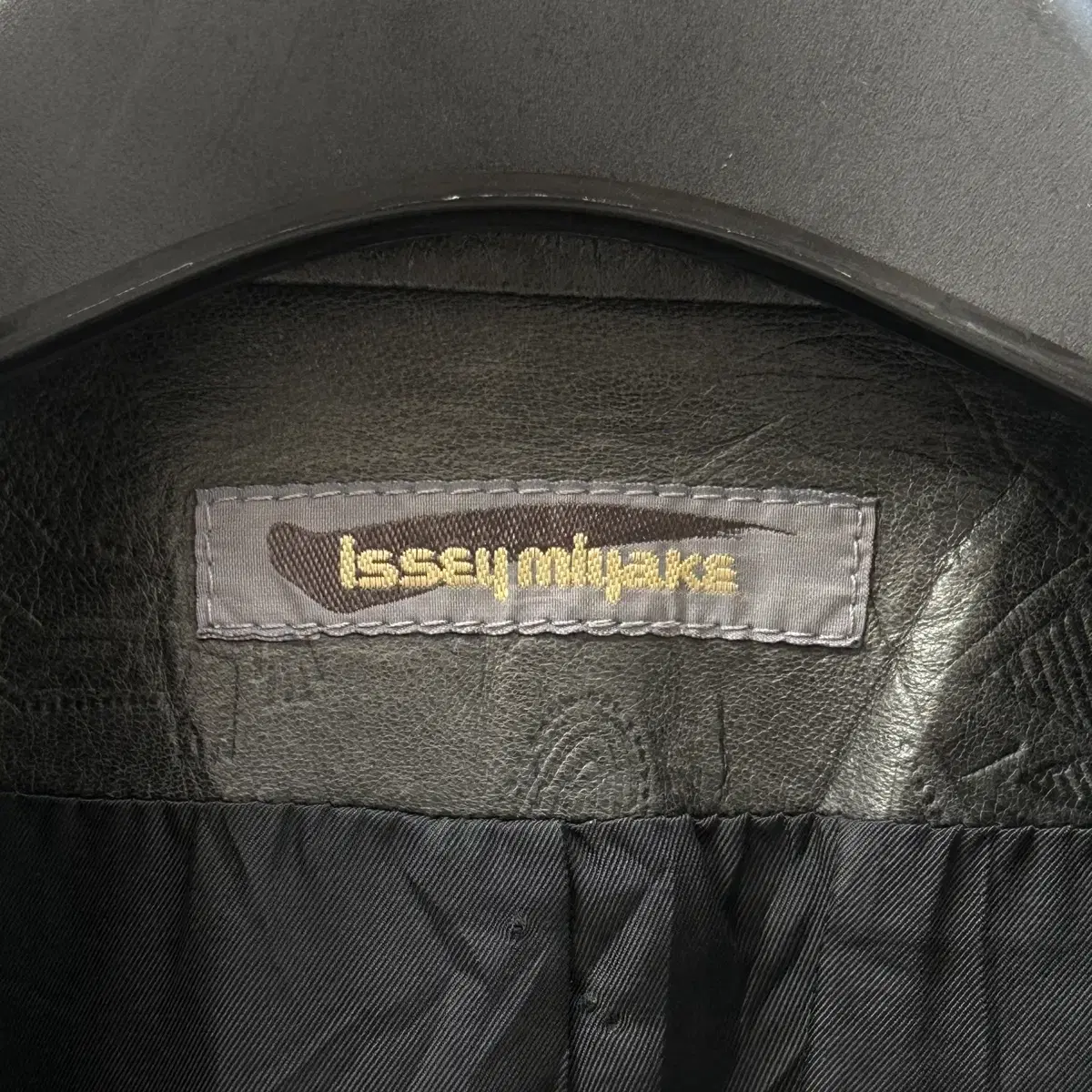 issey miyake 이세이미야케 80s brush label 레더자켓