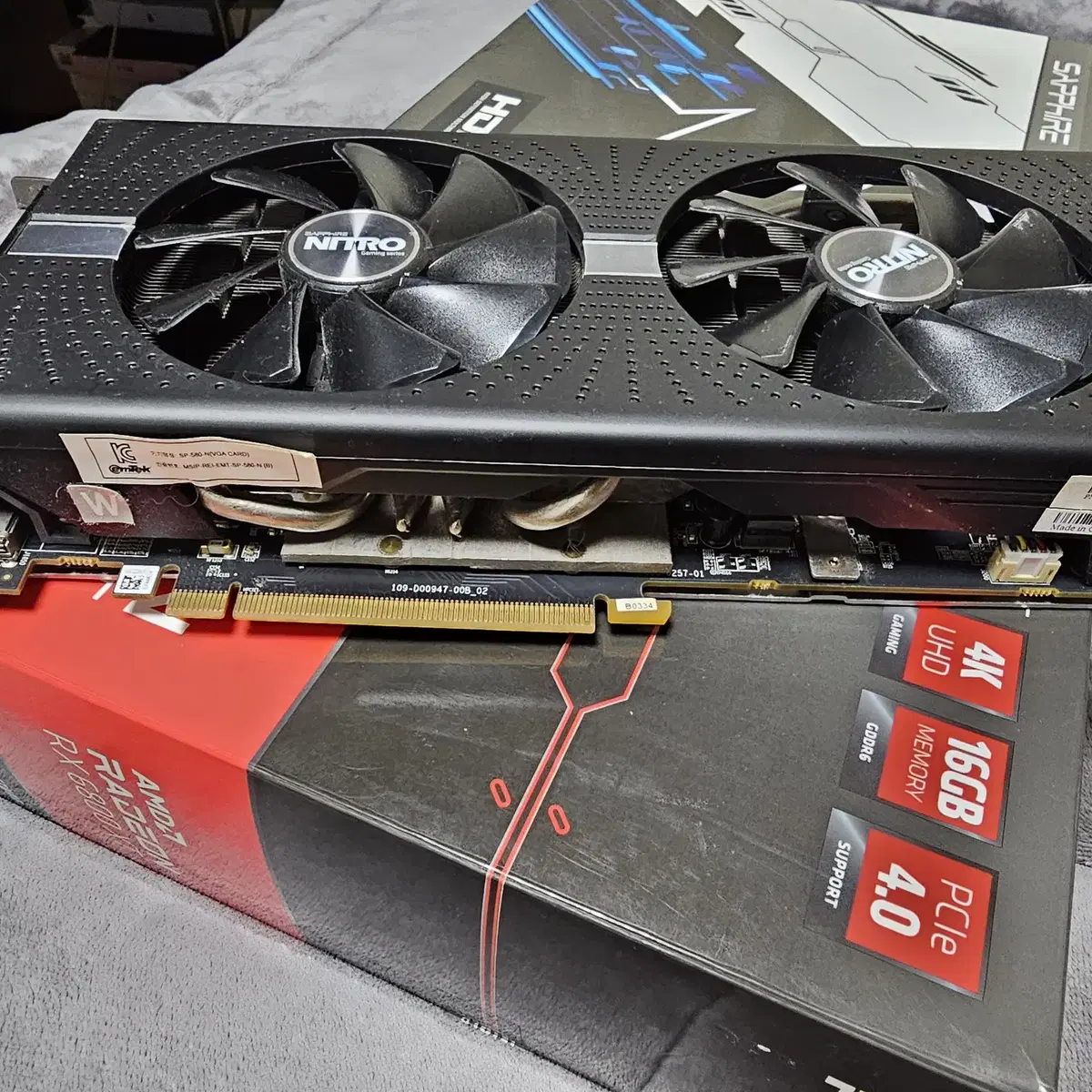 라데온 사파이어 RX580 니트로 SAPPHIRE Nitro 8gb