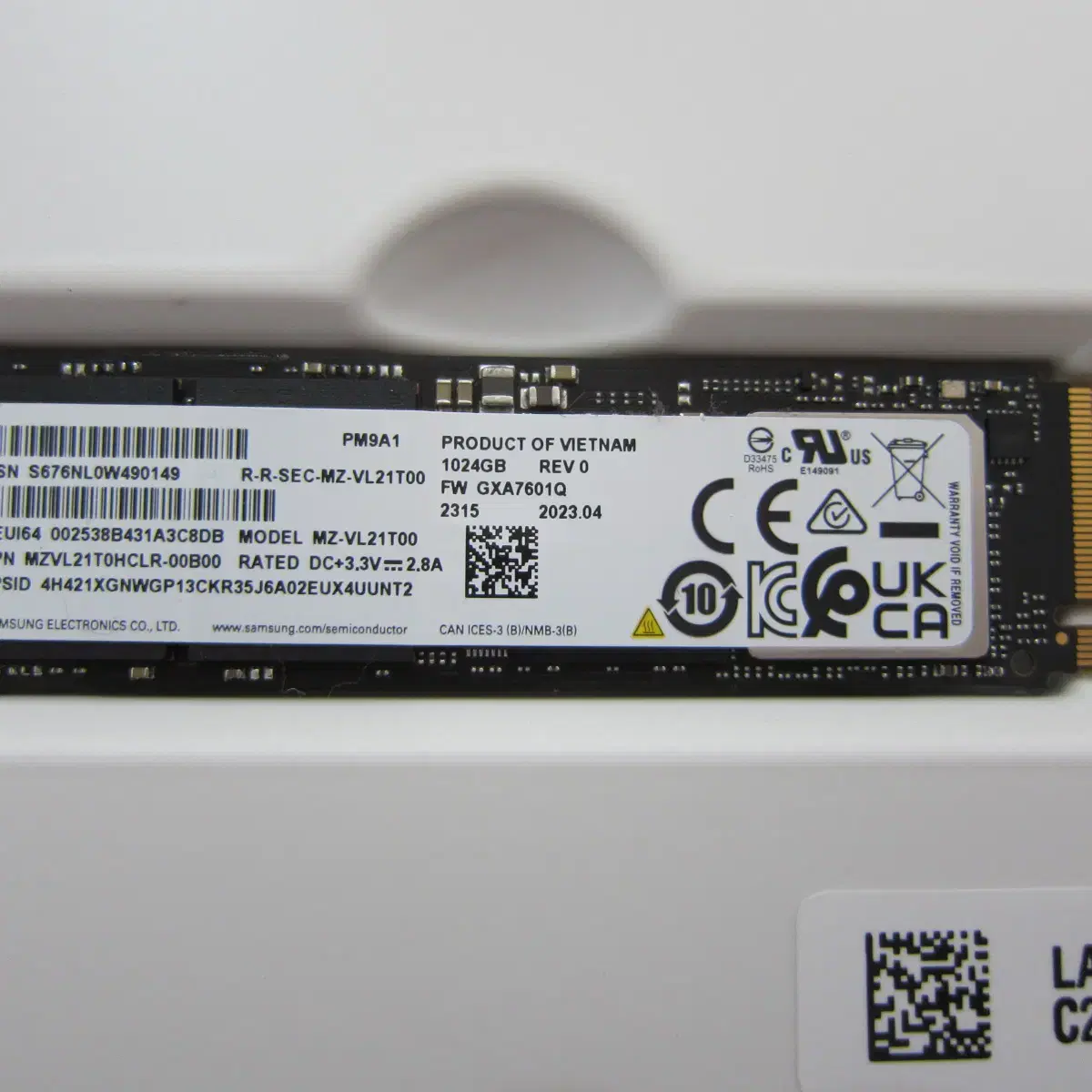 삼성전자 PM9A1 M.2 NVMe 1TB 병행수입