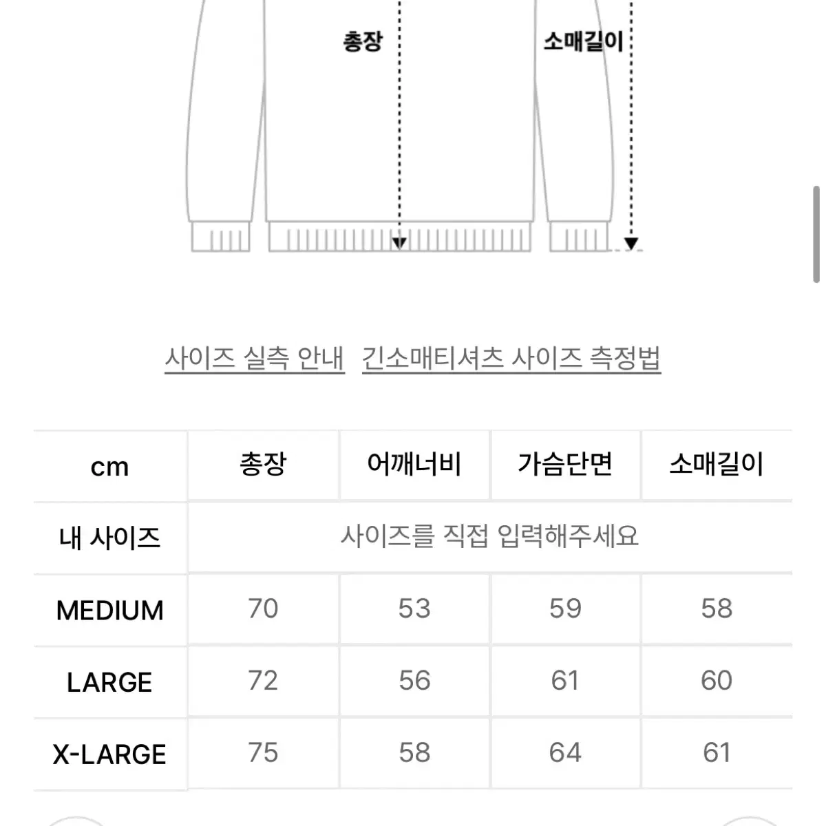 이스트게이트 신상 맨투맨 L 새거