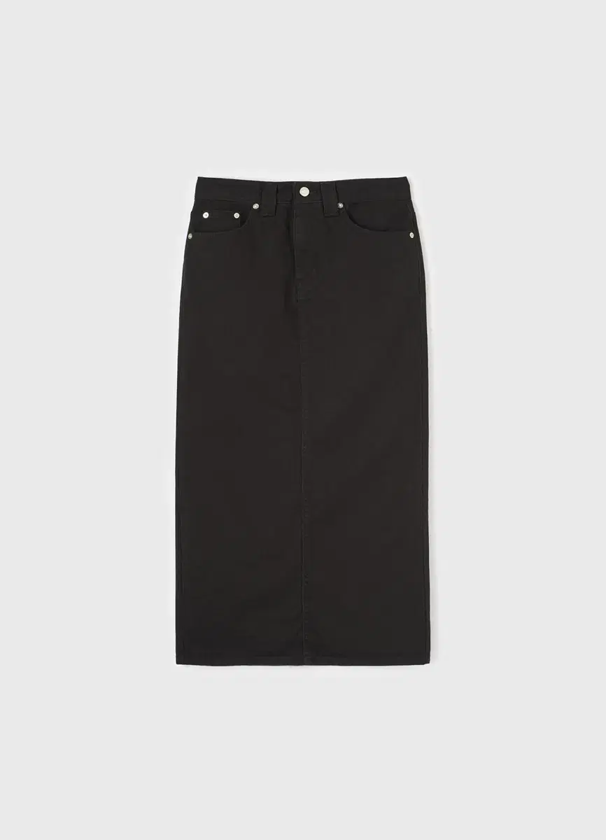 LFM Cotton Denim Skirt BLACK