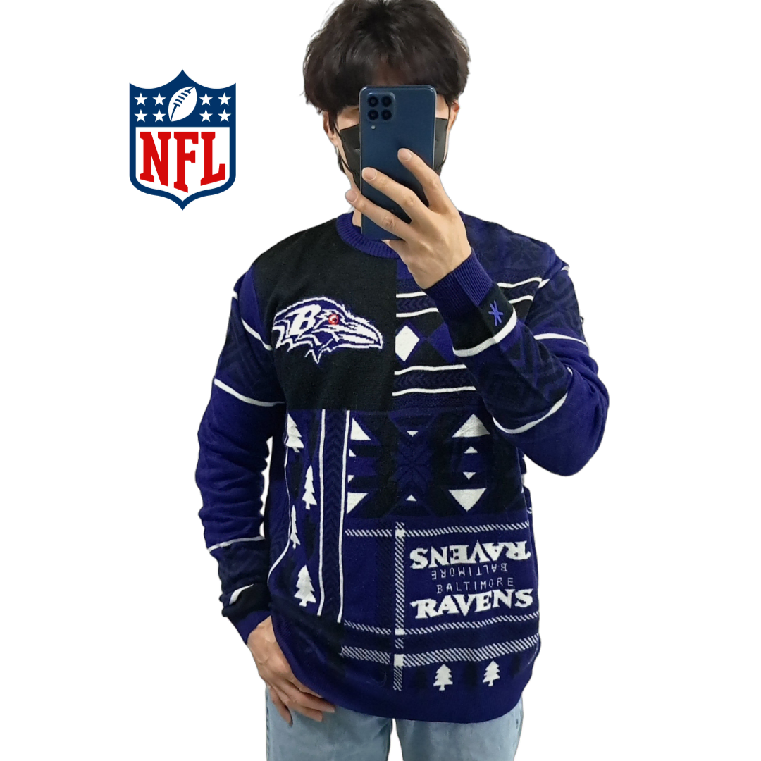 (CS591)L NFL 볼티모어 레이븐스 니트 스웨터 knit