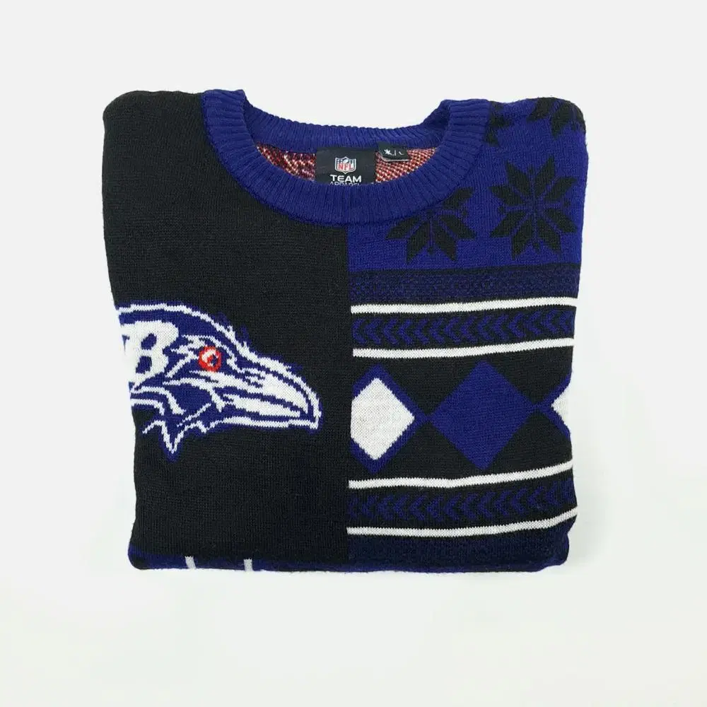 (CS591)L NFL 볼티모어 레이븐스 니트 스웨터 knit