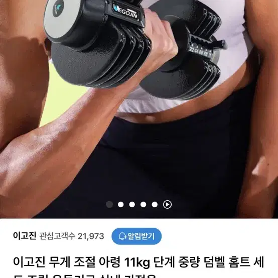 이고진 무게조절 덤벨 팔아요