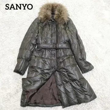 SANYO 다운 코트 롱 코트 자켓 퍼 삼양상회