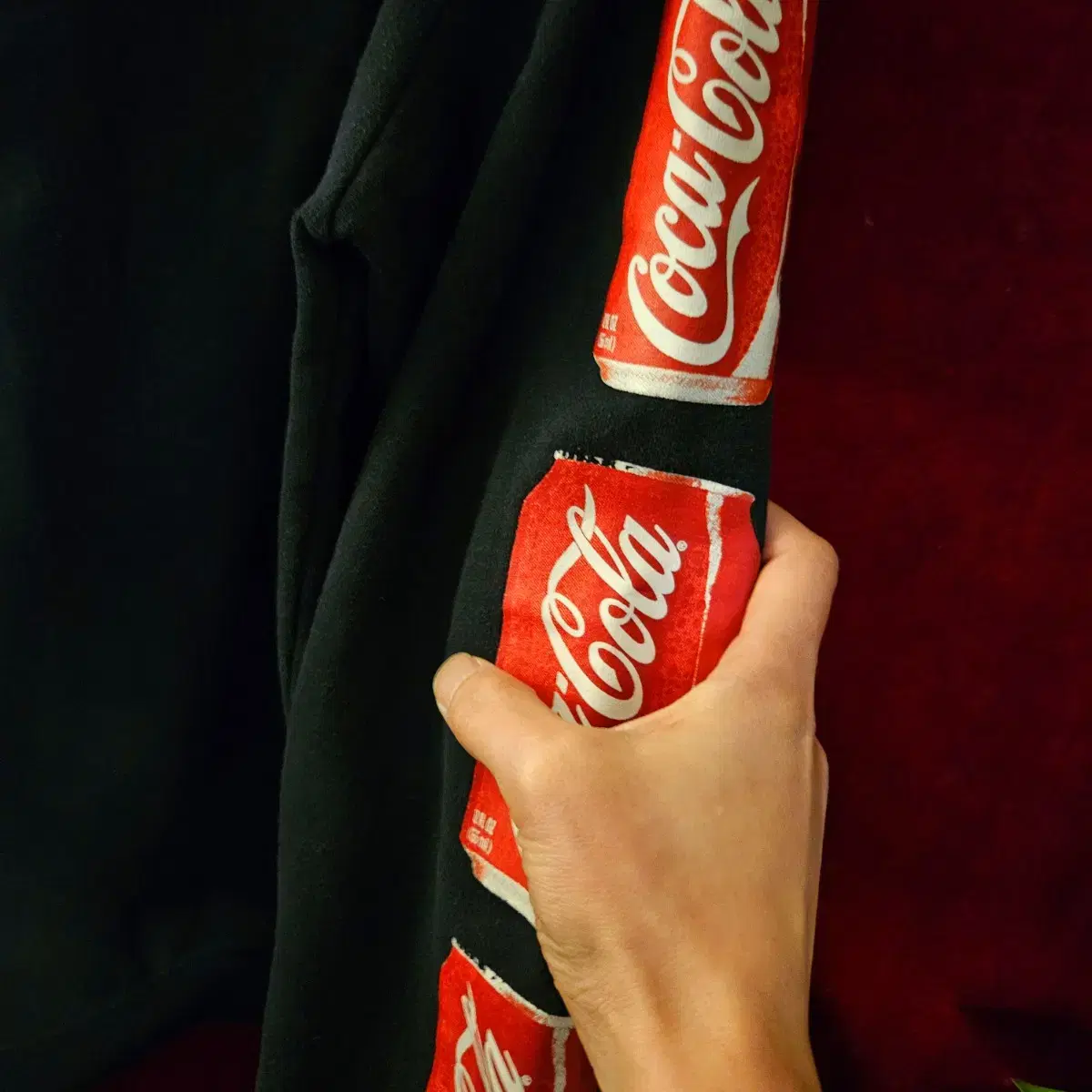 코카콜라(Cocacola) in USA 콜라캔 프린팅 맨투맨 L size