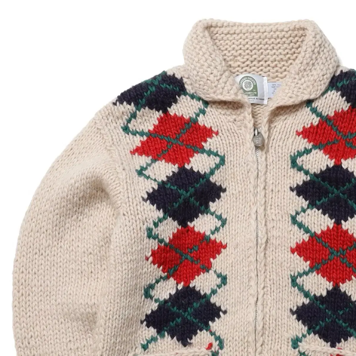 Canadian Cowichan Cardigan