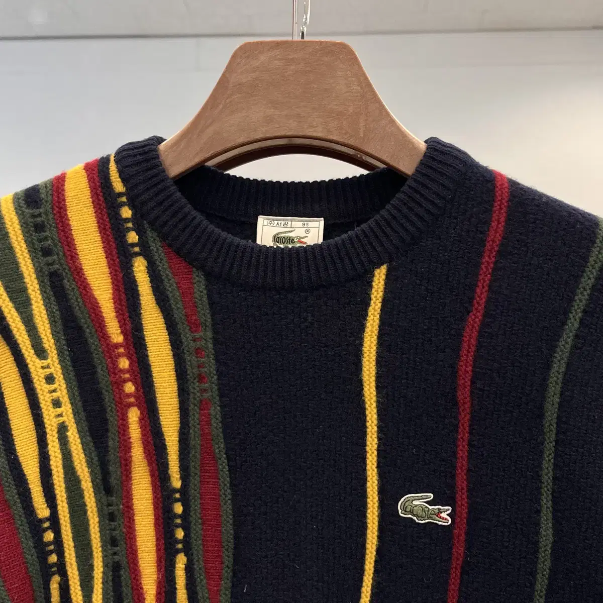 90s Lacoste 라코스테 쿠지 울 니트