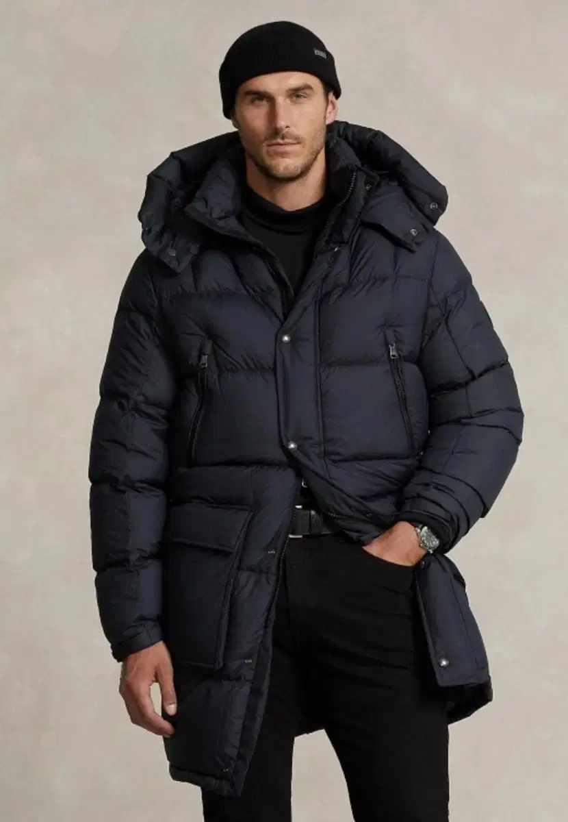 Polo water-repellent down padded coat M