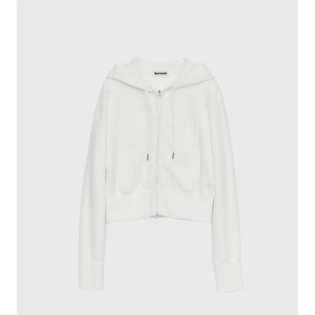 버뮬라_CROP HOODIE ZIP UP (IVORY)