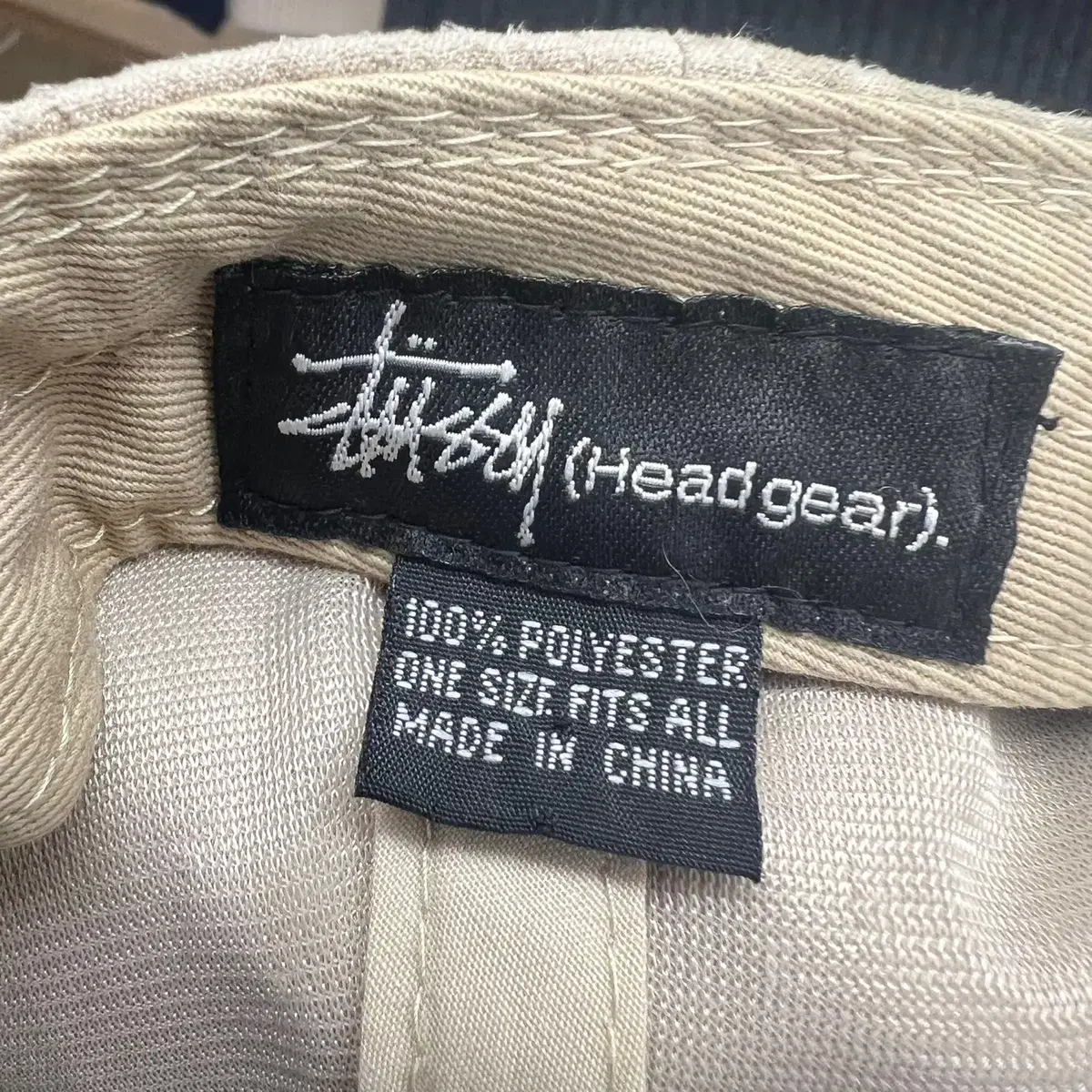 Stussy 모자 아이보리