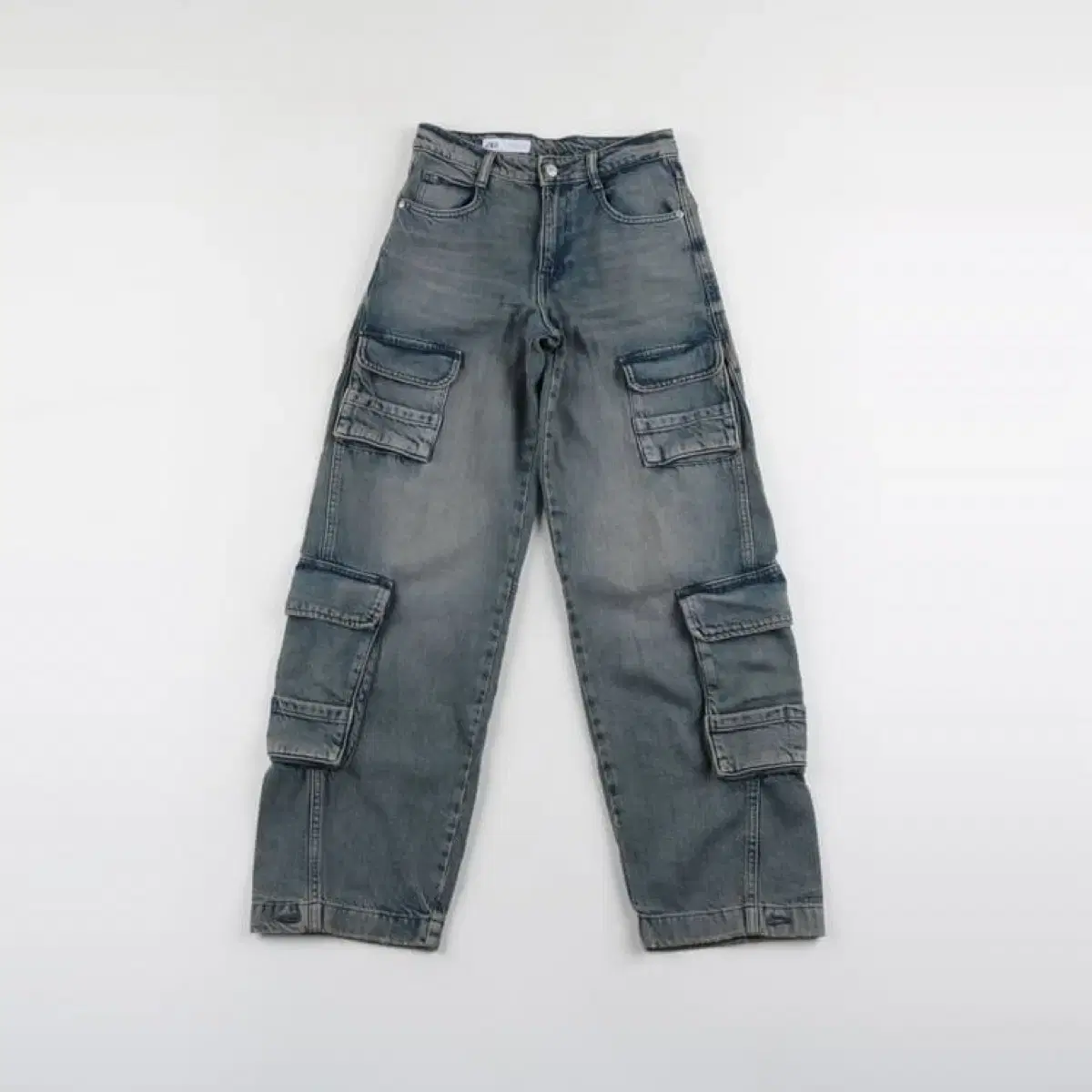 Zara Vintage Cargo Denim Pants bloo (out of stock, fit zone yes!!!!)