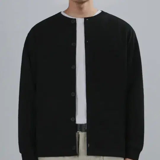 베리베인 GAFF TEX ROUND CARDIGAN (BLACK) L