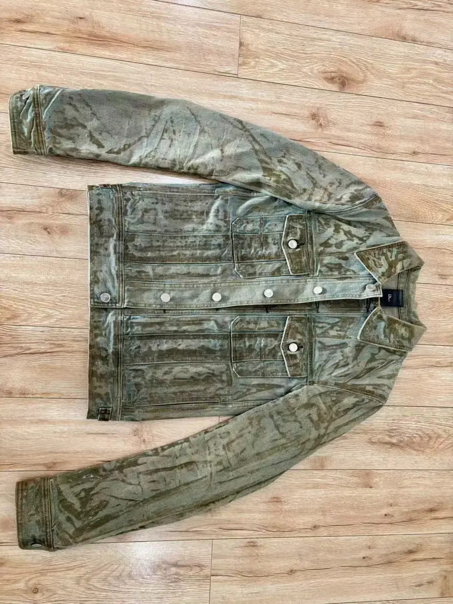 Dior homme 04ss strip ice waxed jacket