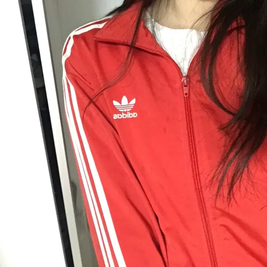 ADIDAS 아디다스 파이어버드 트랙탑 레드