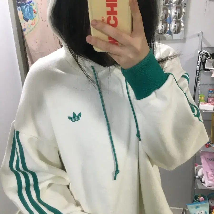 아디다스 그린 후디 green 3-stripe hoodie