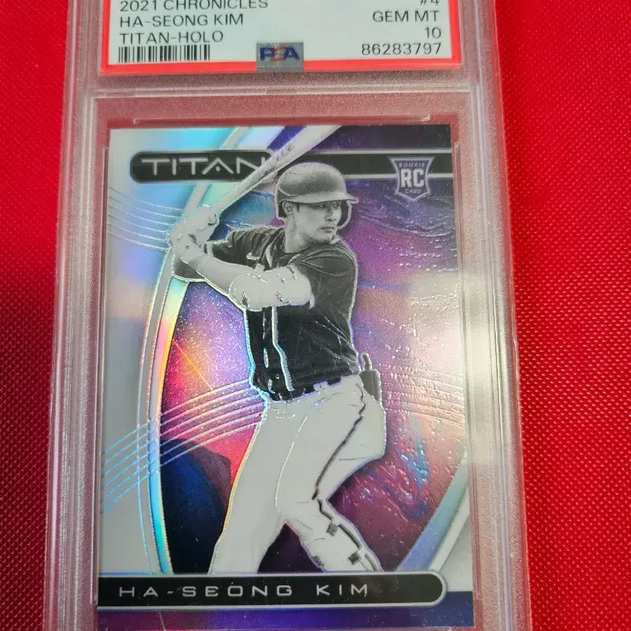 김하성 2021 Panini Titan Holo PSA 10등급 루키