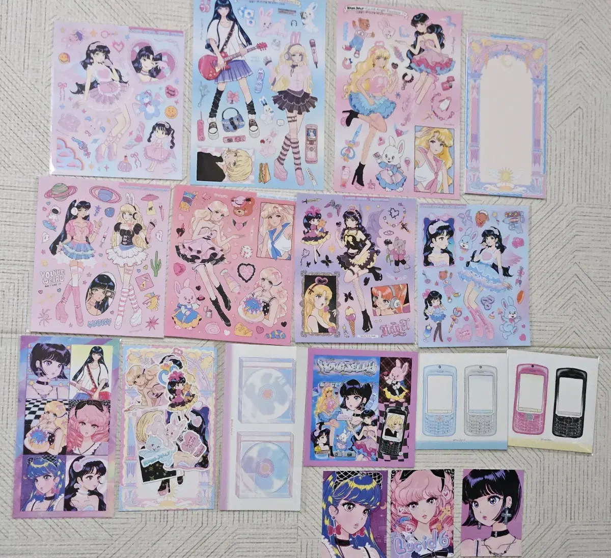 콩젤리 씰스티커 모조지 일괄 처분 도미월드