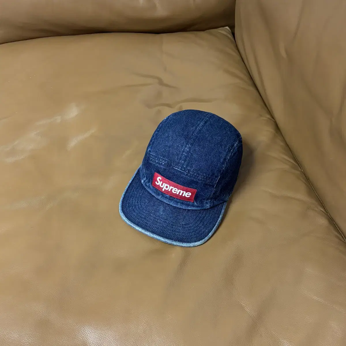 Supreme 슈프림 데님 캠프캡 모자 (Washed Denim)