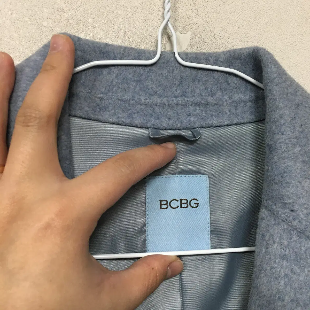 BCBG 비씨비지 핸드메이드 울 코트 55