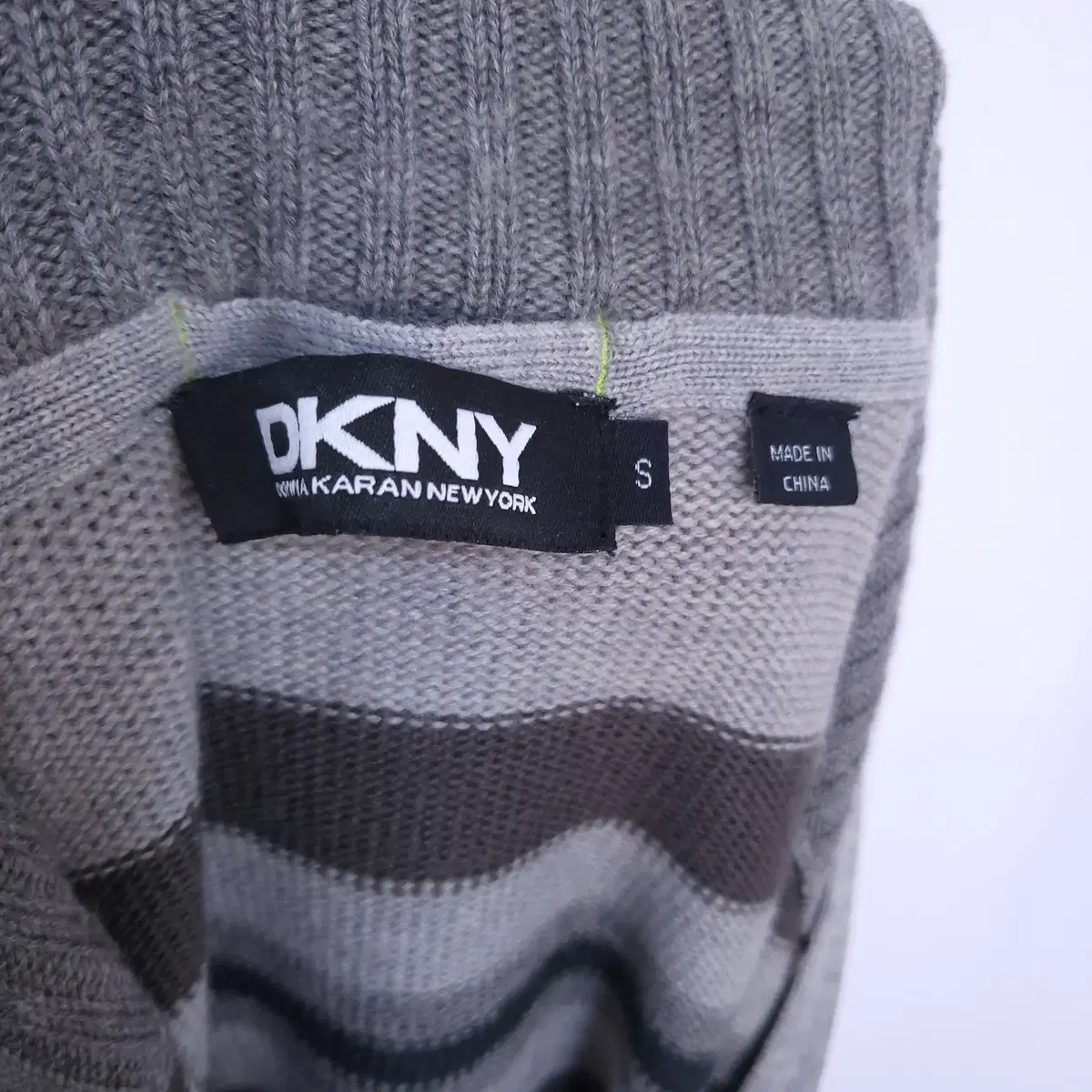 DKNY 남성 울100% 니트집업 S