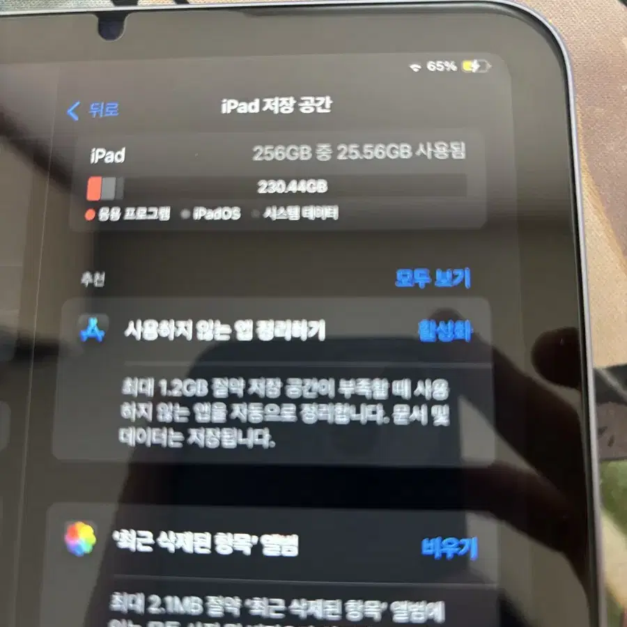 아이패드 미니6 256기가 와이파이모델 정품케이스 증정