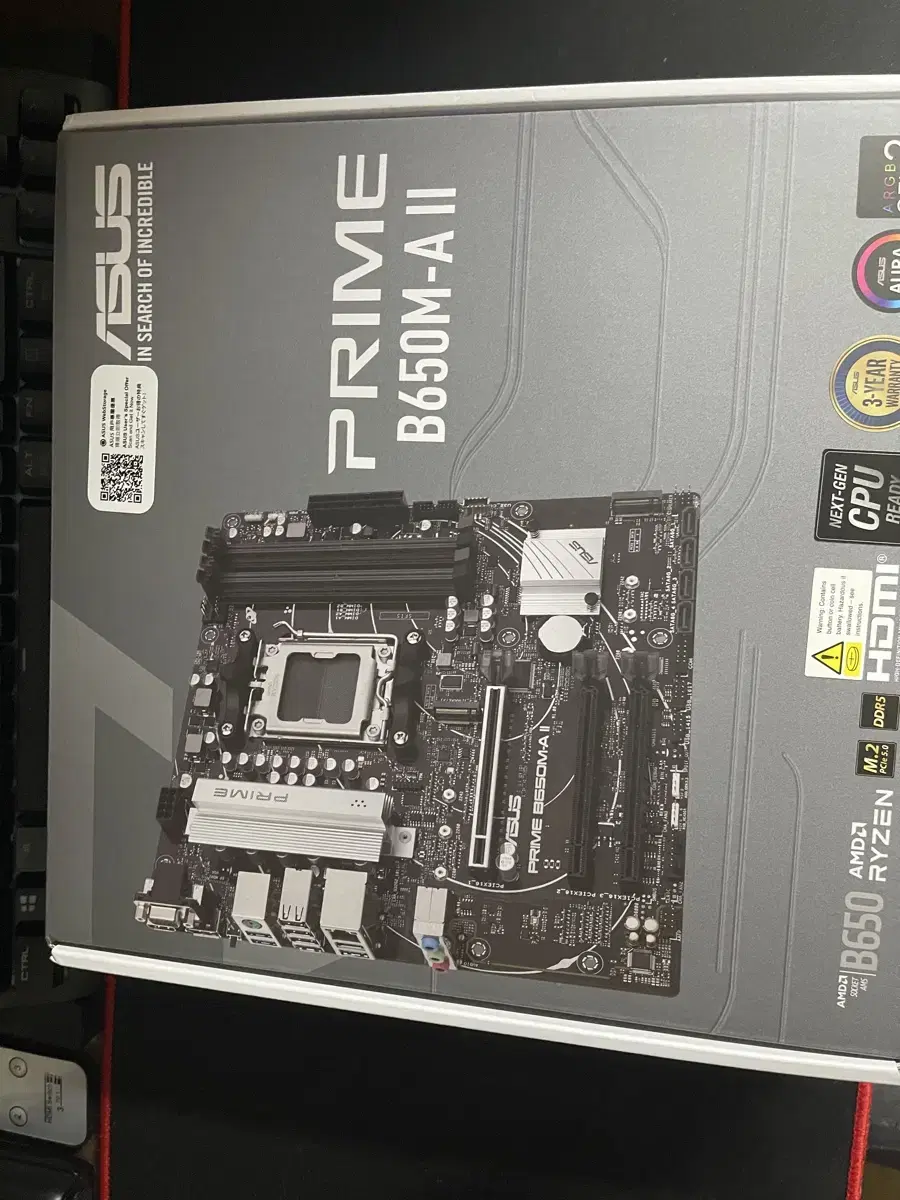 asus prime B650M-A ll amd전용보드 판매합니다