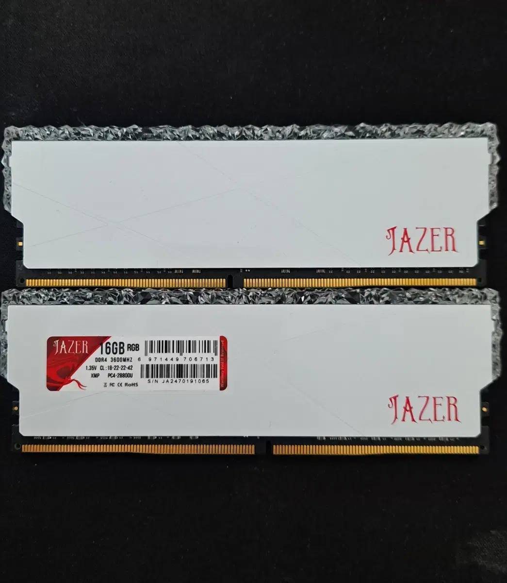 JAZER DDR4 XMP 2.0 3600MHz 32GB (삼성모듈)